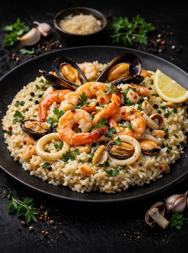 РИЗОТТО С МОРЕПРОДУКТАМИ