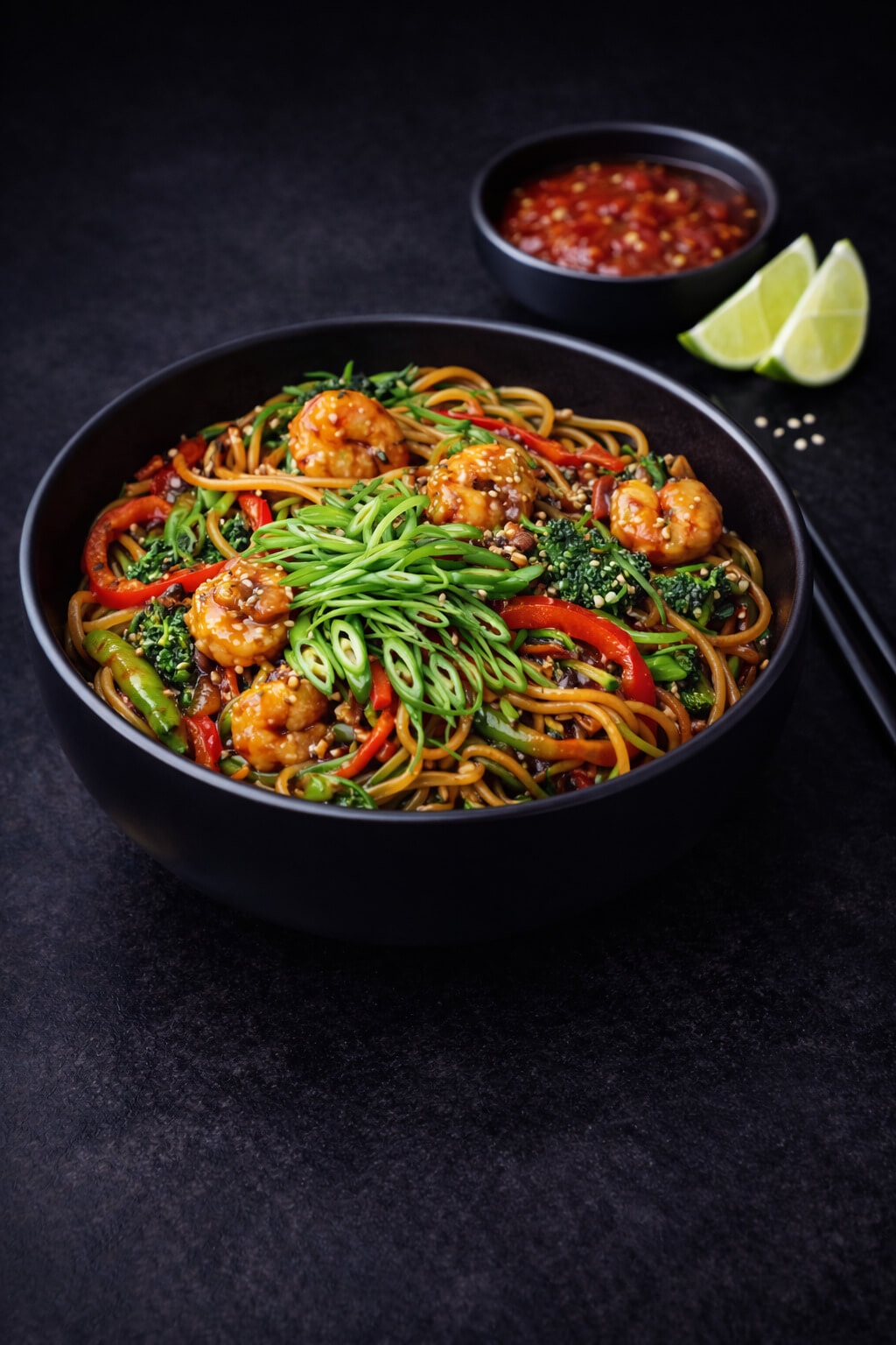 С КРЕВЕТКОЙ И ОВОЩАМИ